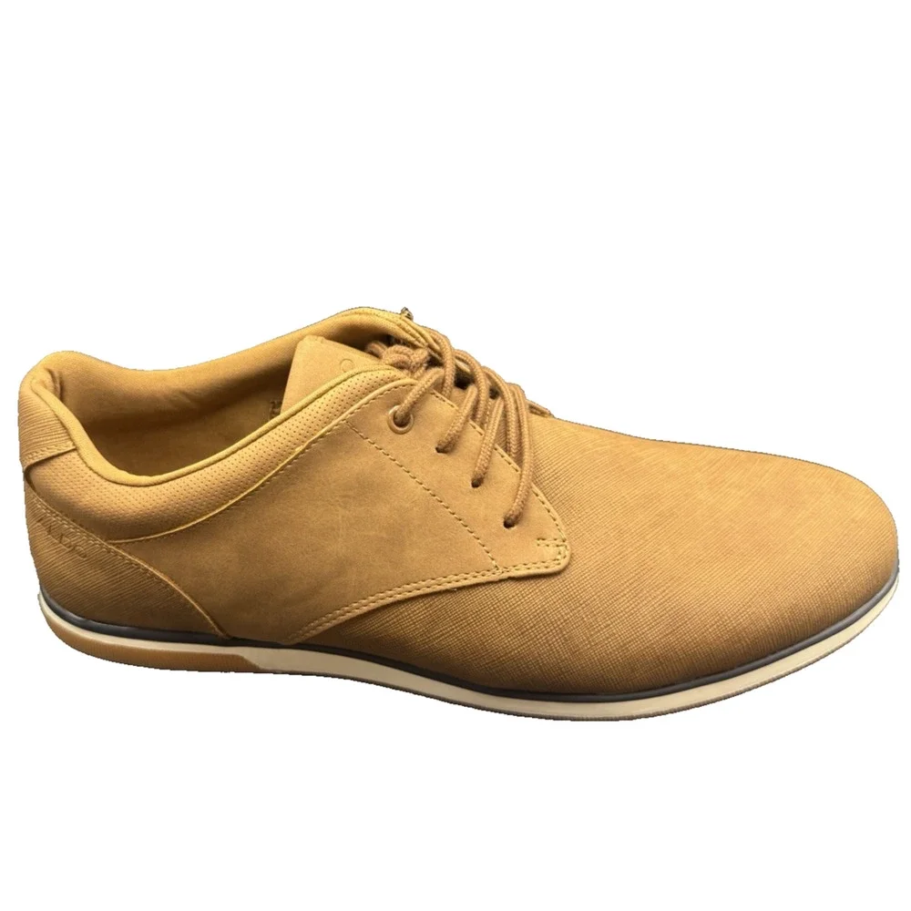 ALDO Mens Oxford Shoes Tan Cognac Derby Casual Dress Sneakers Low Chukka 11 M